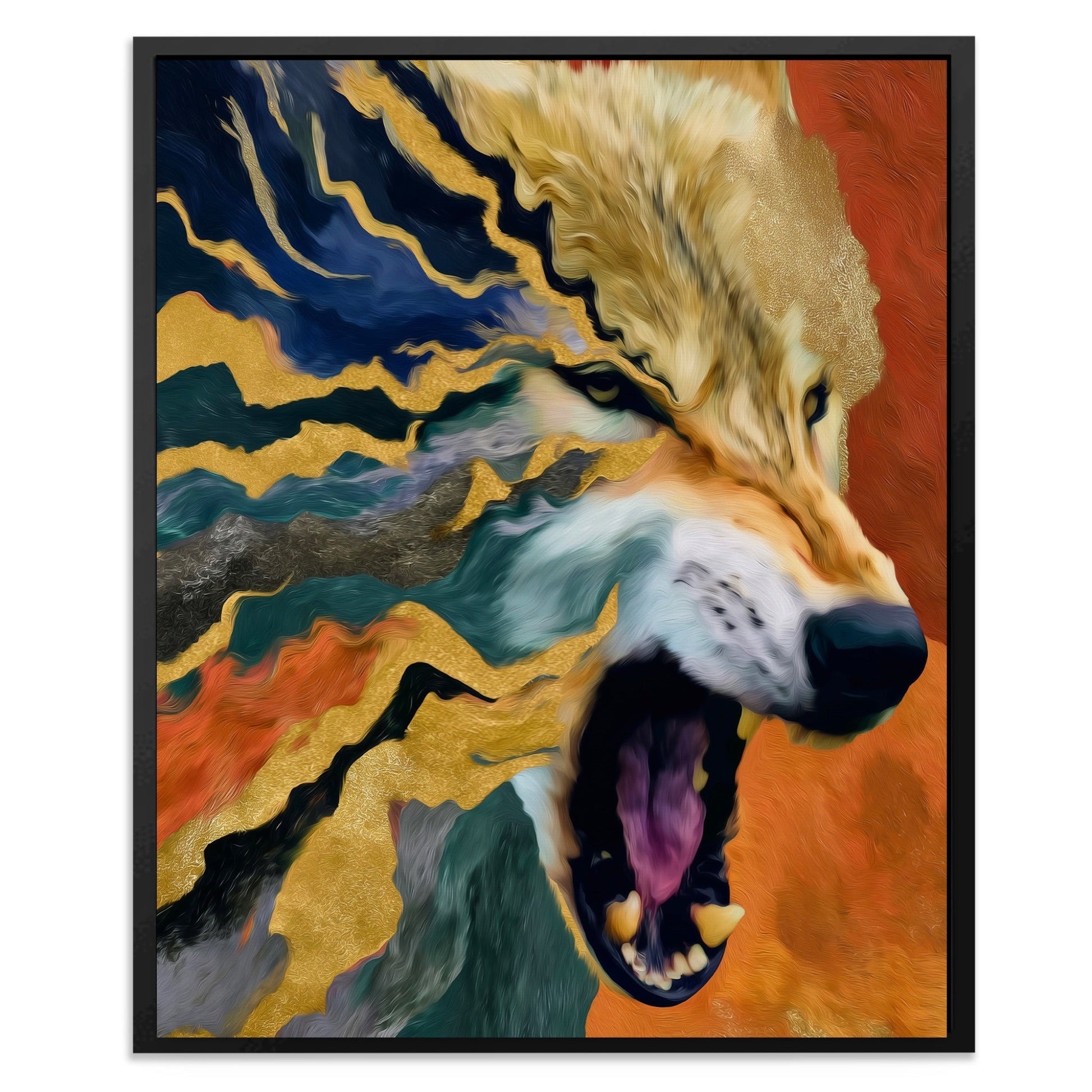 Albino Wolf Scattering