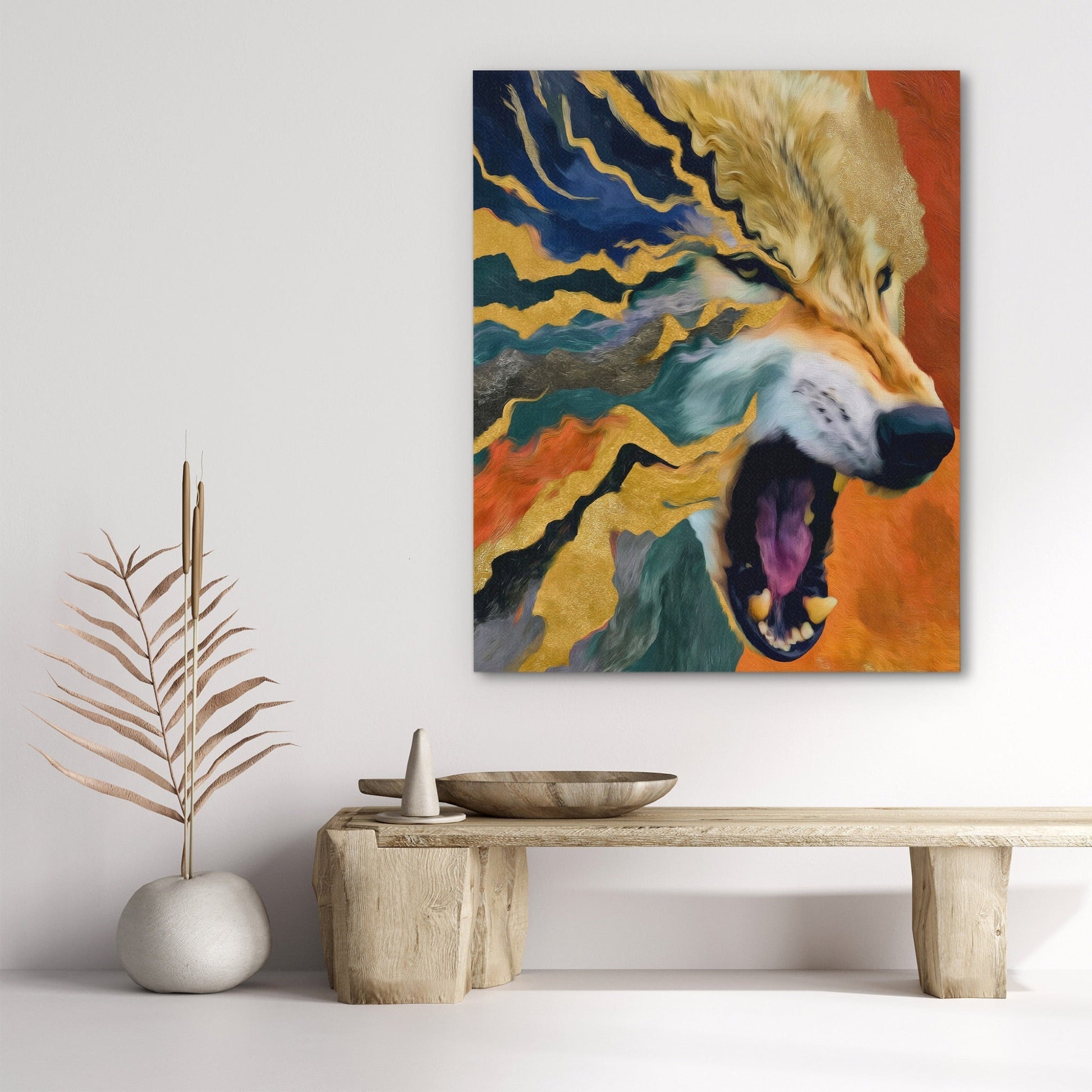 Albino Wolf Scattering