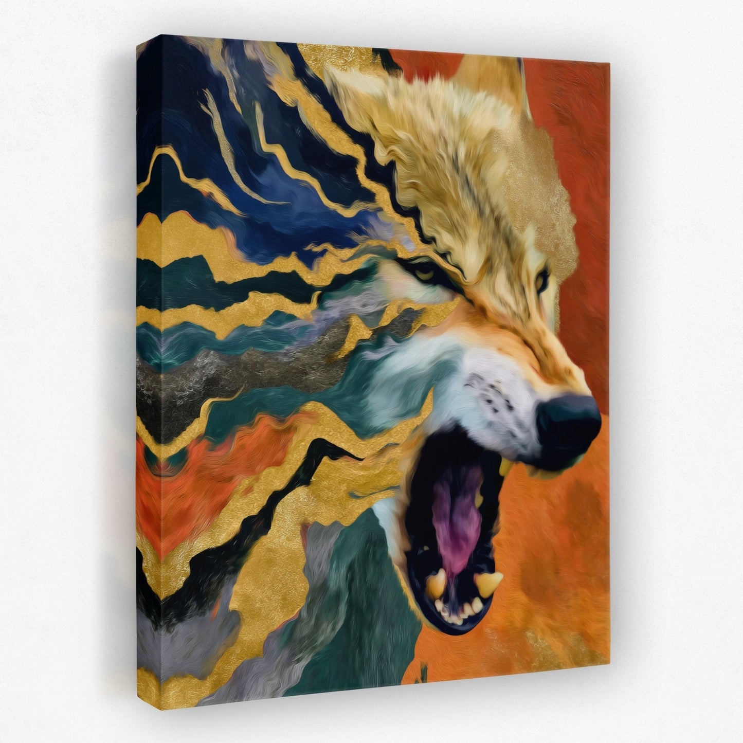 Albino Wolf Scattering