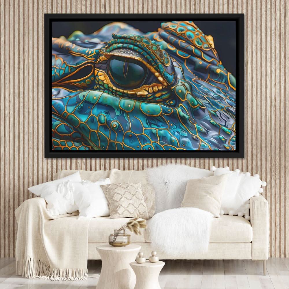 Alligator Eye - Large Modern Canvas Print