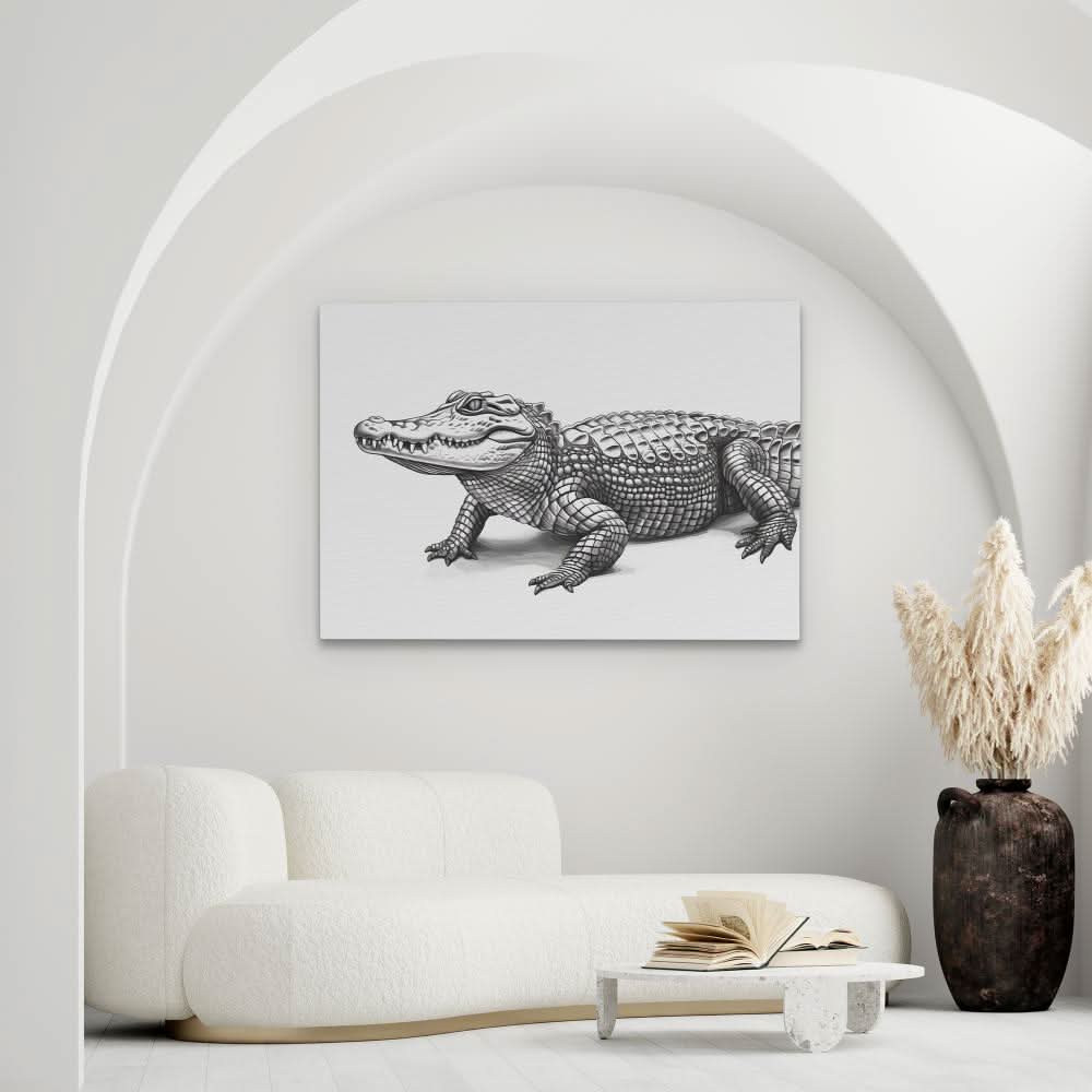 Alligator Shuffle - Animals Canvas Print