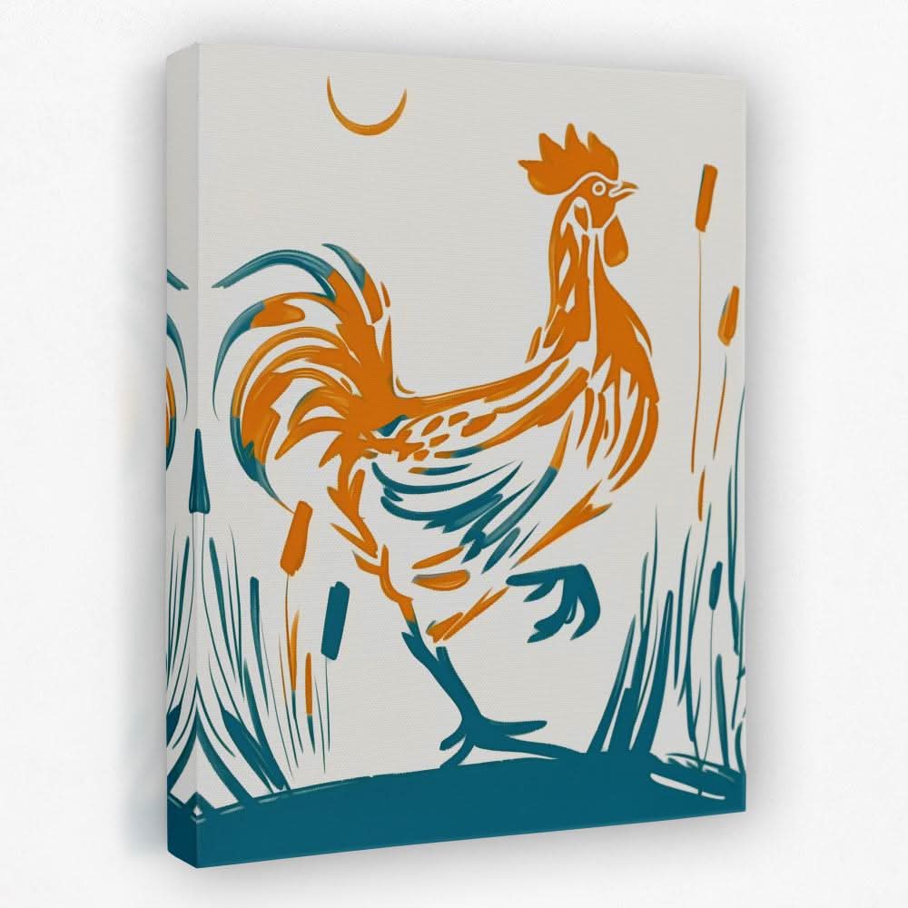 Alpha Chicken - Animals Canvas Wall Art