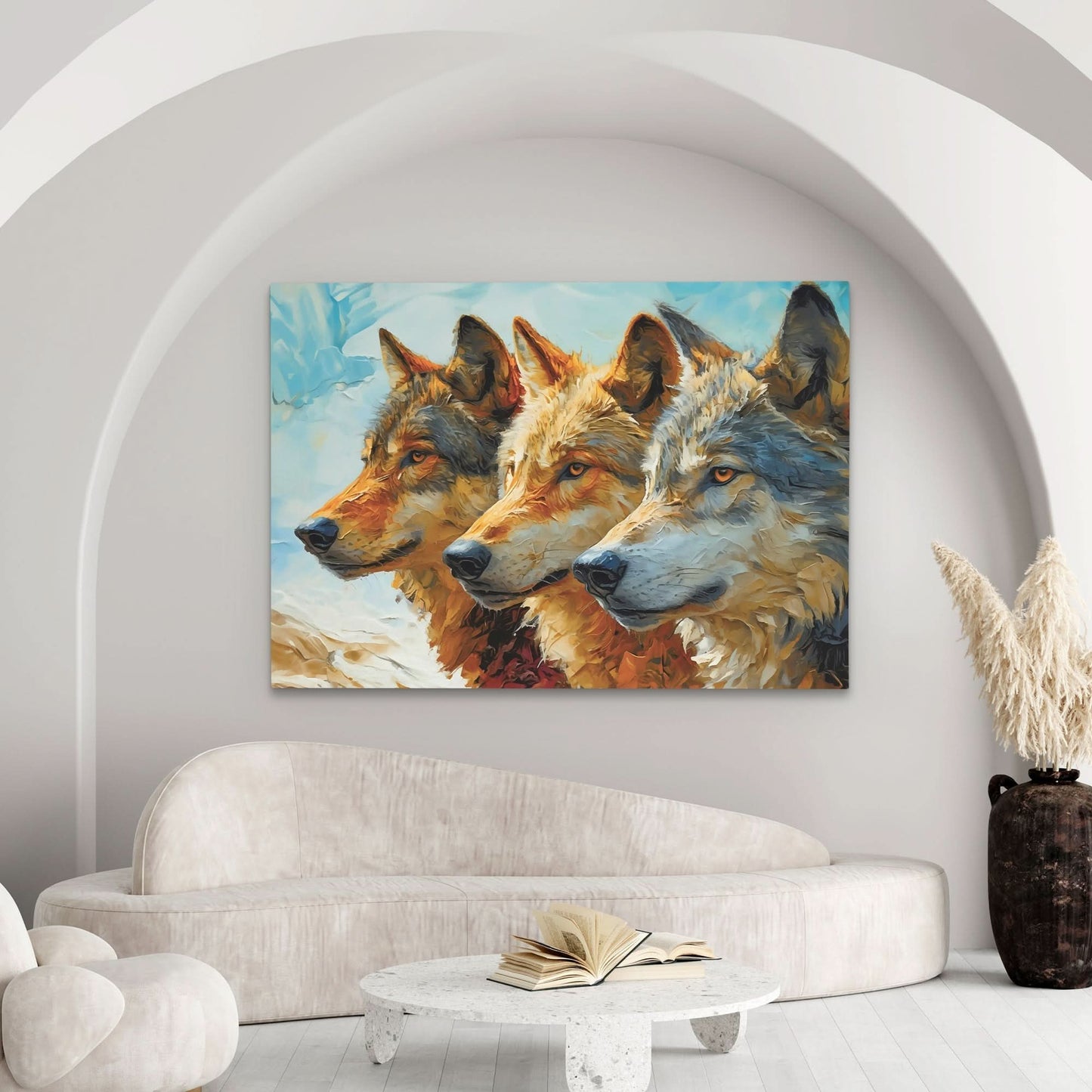 Alpha Trio - Vertical Canvas Print
