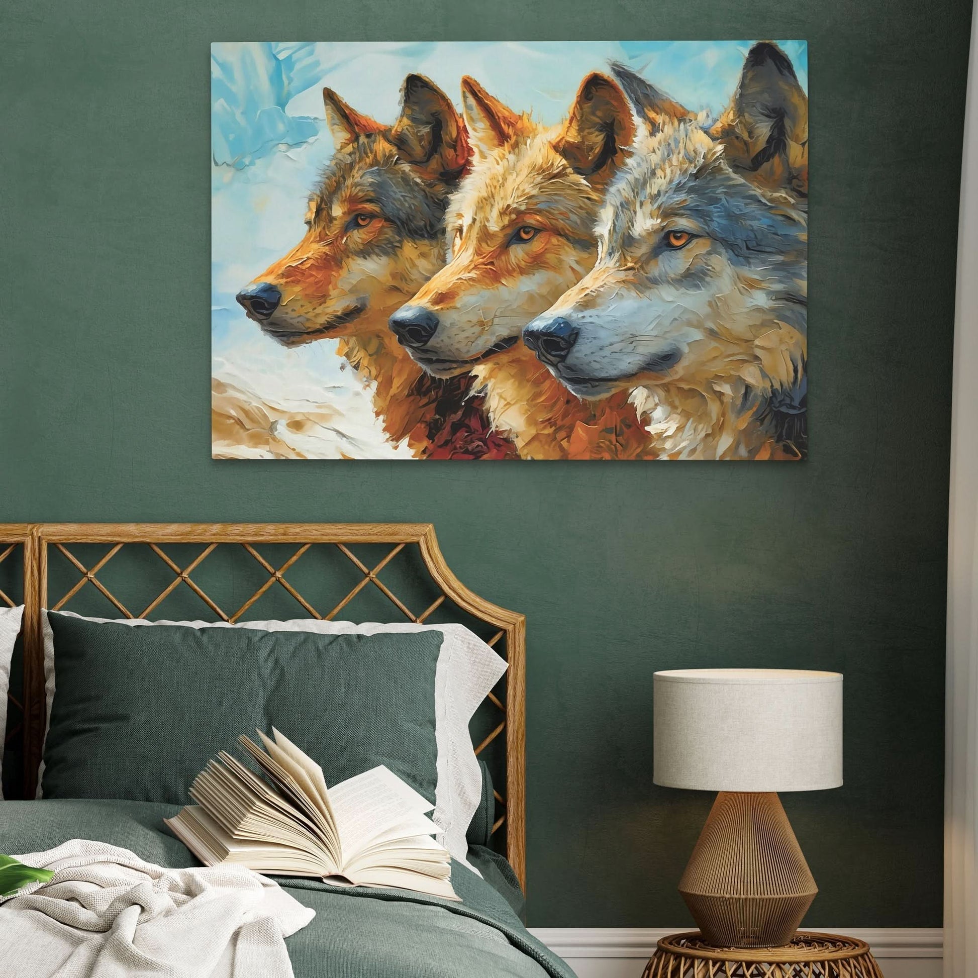 Alpha Trio - Animals Art for Living Room