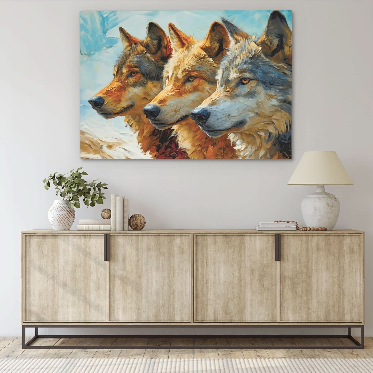 Alpha Trio - Large Canvas Print