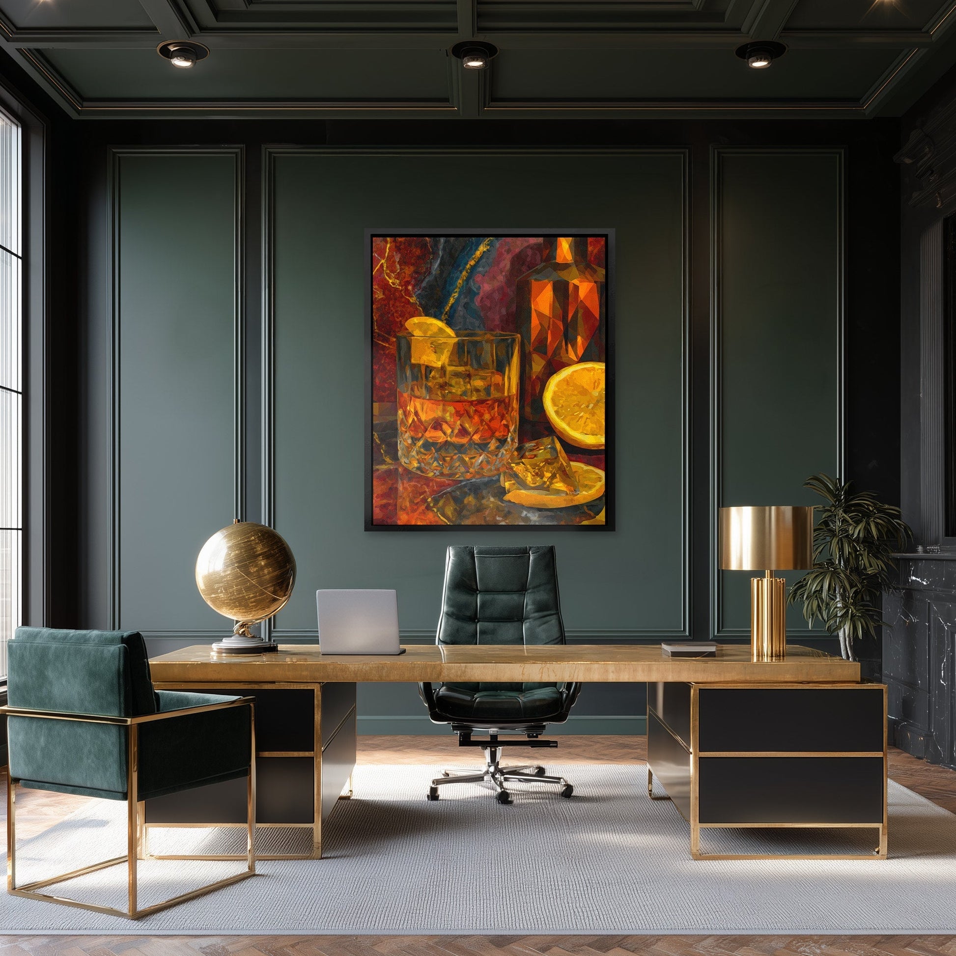 Amber Citrus Luxe - Luxury Wall Art