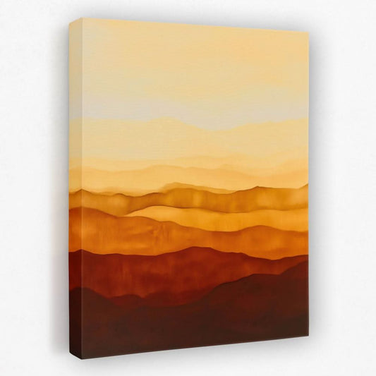 Amber Dunes - Landscapes Canvas Wall Art