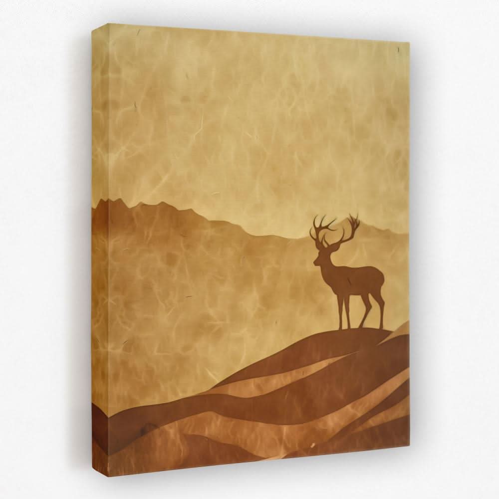 Amber Horizon - Animals Canvas Wall Art