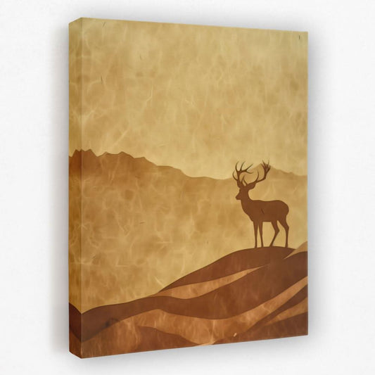 Amber Horizon - Animals Canvas Wall Art