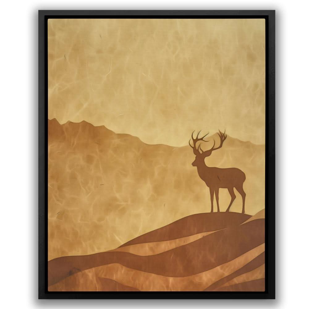 Amber Horizon - Beige Country Canvas Print