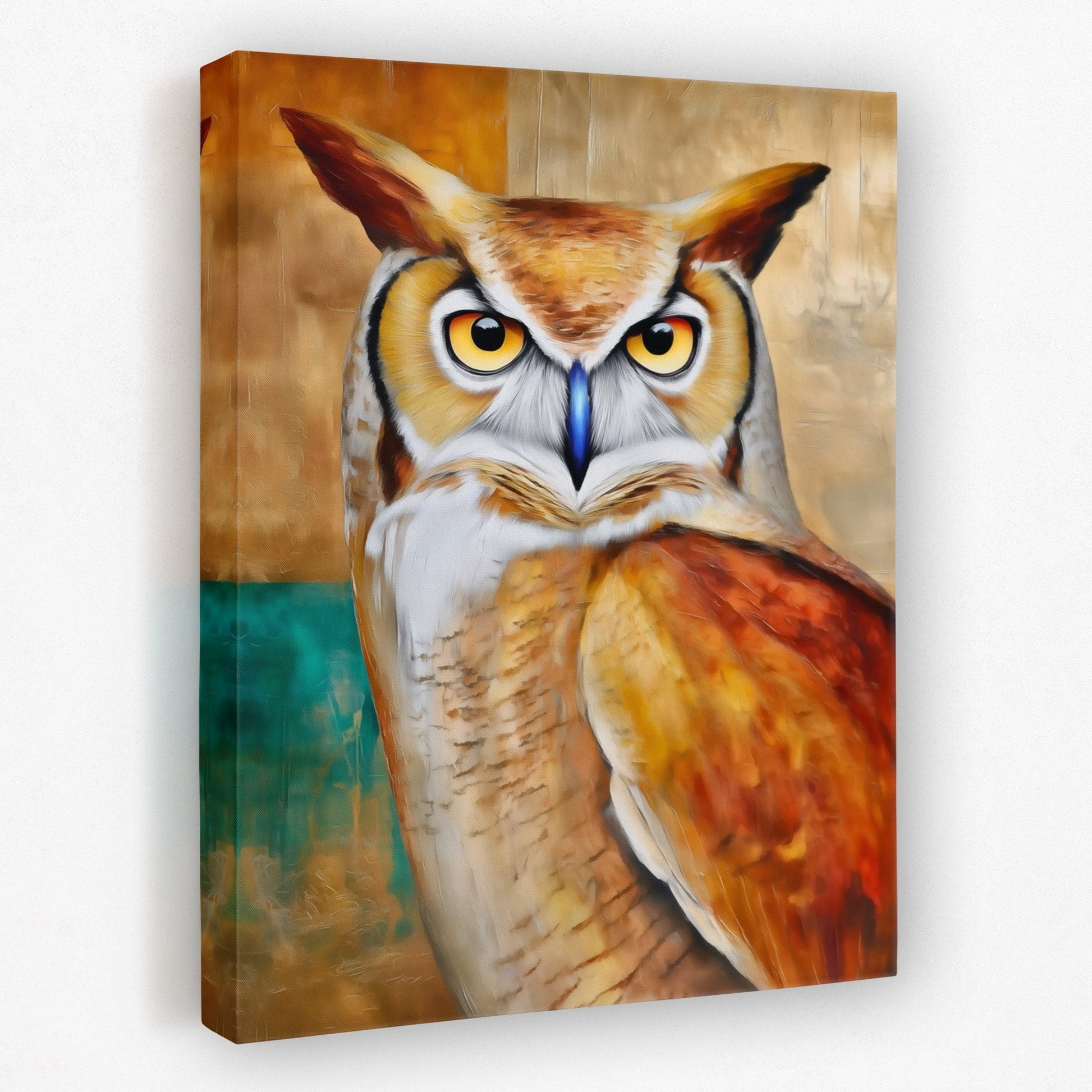 Amber Horned Oracle - Luxury Wall Art