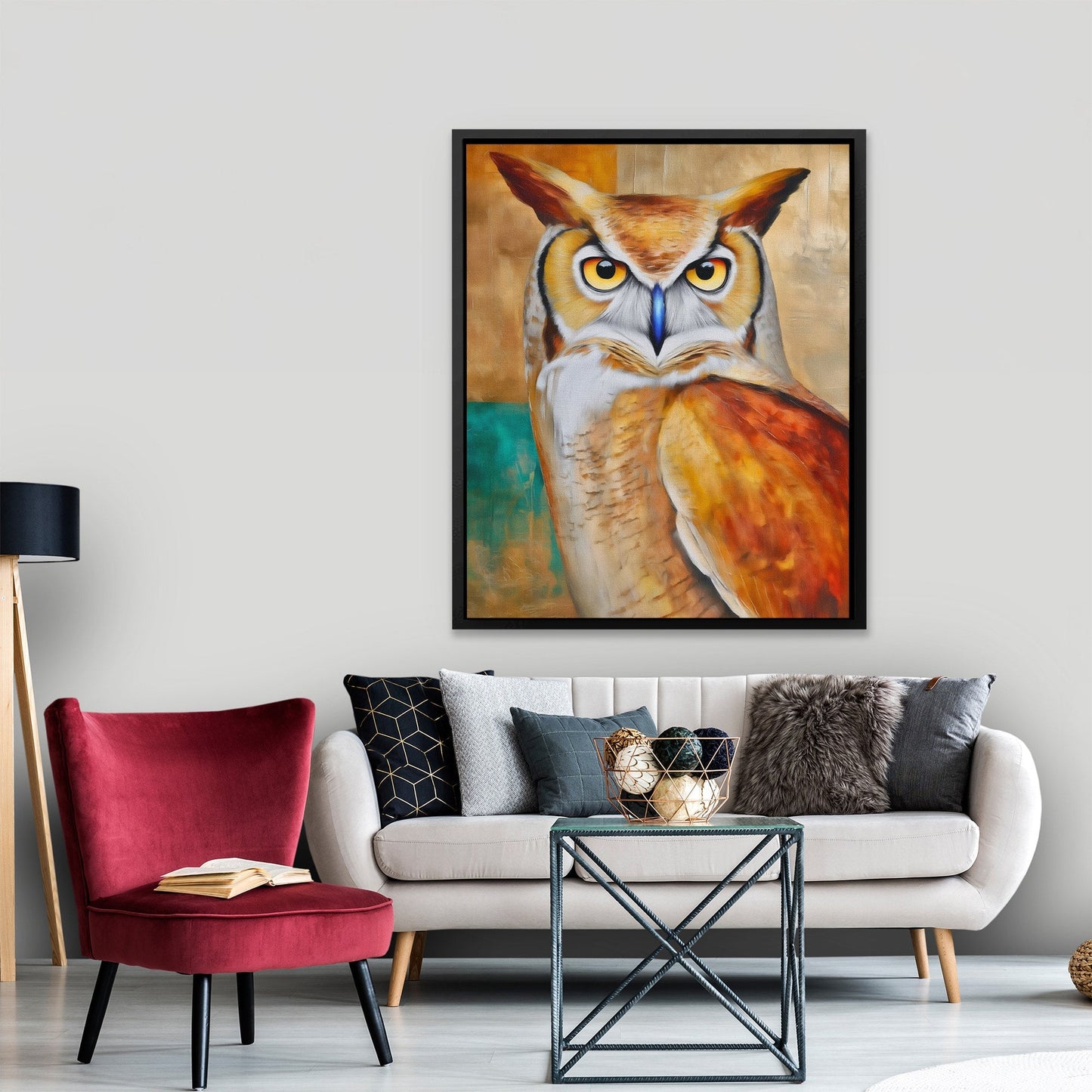 Amber Horned Oracle - Luxury Wall Art