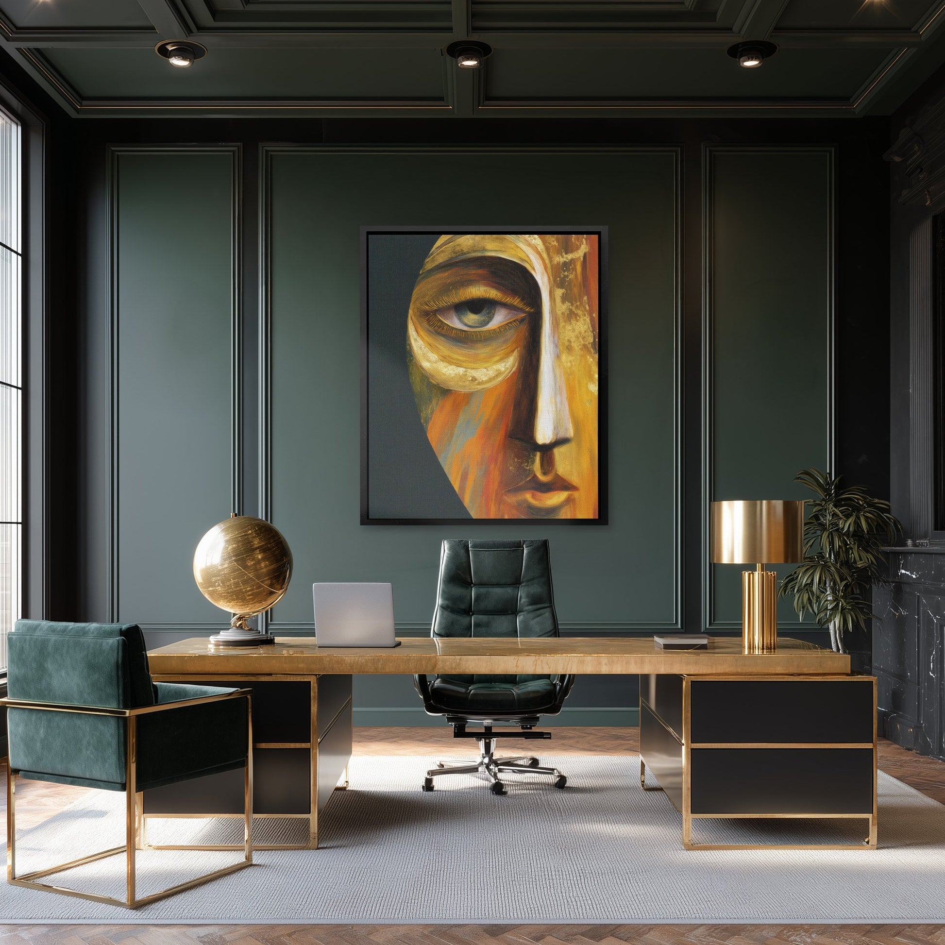 Amber Profile Oracle - Luxury Wall Art