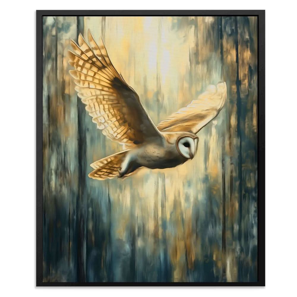 Amber Sky Hunter - Modern Earth Tones Canvas Wall Art