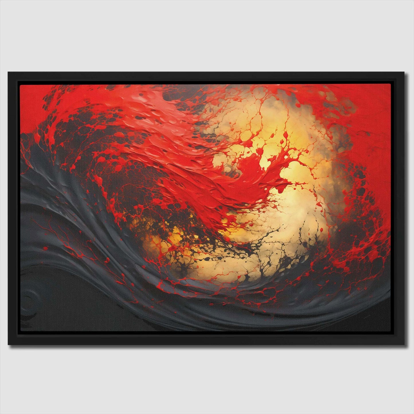 Amber Sunset - Red Canvas Print