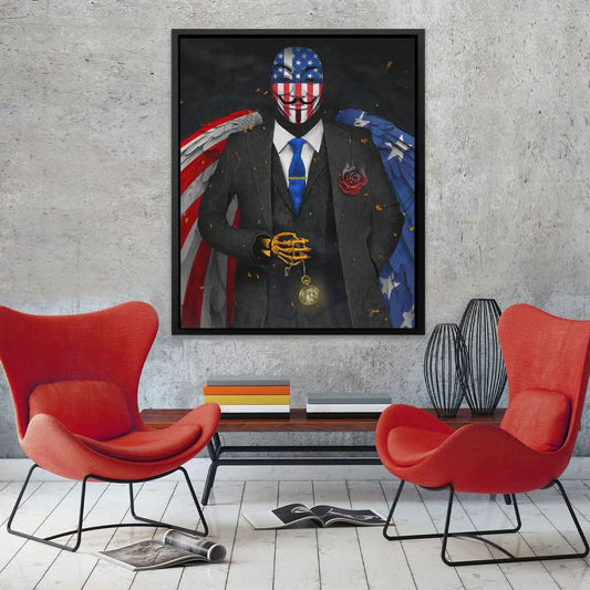 American Anonymous - Pop Art Wall Art in Black Frame