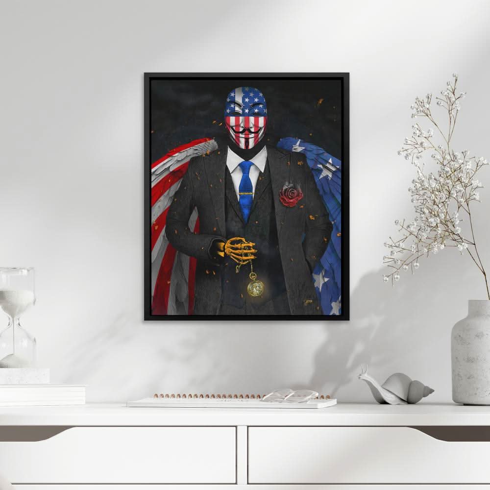 American Anonymous - Animals Wall Art in Black Frame