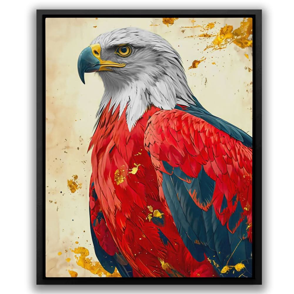 American Hero - Red Animals Canvas Print
