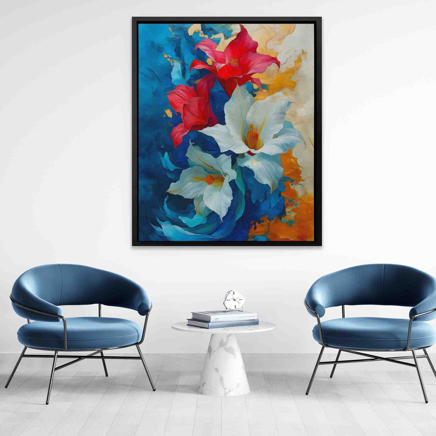 American Lily - Wall Art in Black Frame