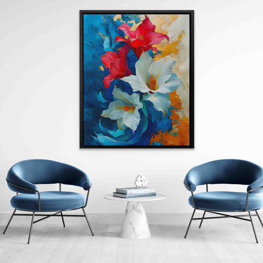 American Lily - Wall Art in Black Frame