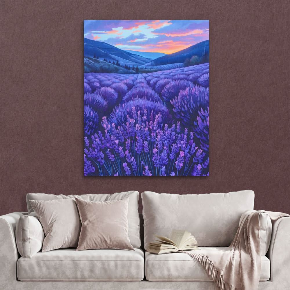 Amethyst Fields - Large Canvas Print
