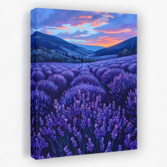 Amethyst Fields - Field Canvas Wall Art