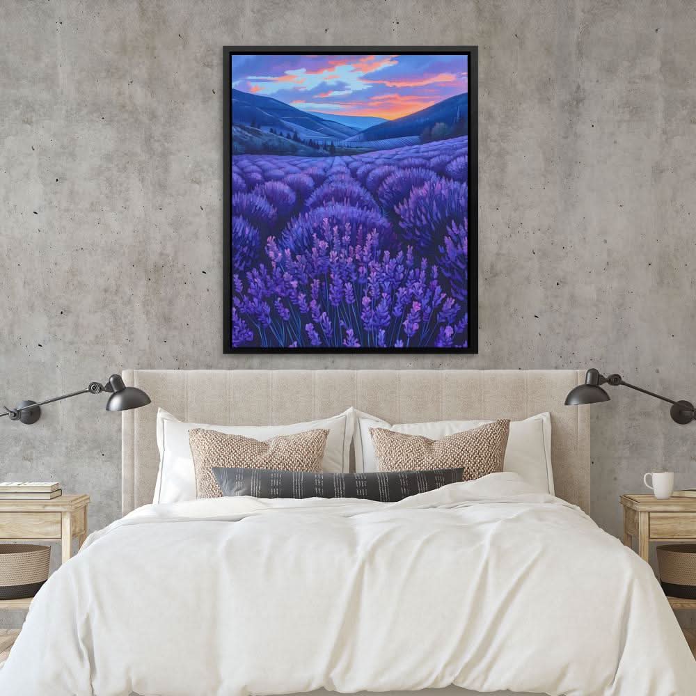 Amethyst Fields - Purple Canvas Wall Art