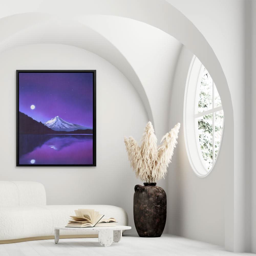 Amethyst Reflection - Purple Denise Cousineau Canvas Print