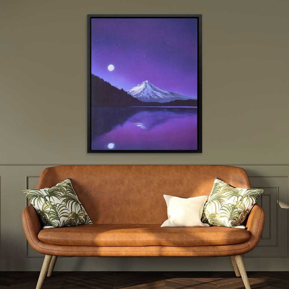 Amethyst Reflection - Large Contemporary Canvas Print