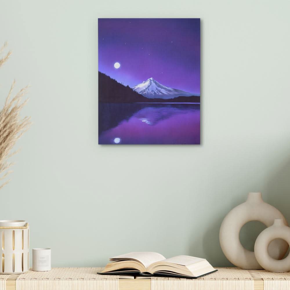 Amethyst Reflection - Purple Wall Art for Hallway