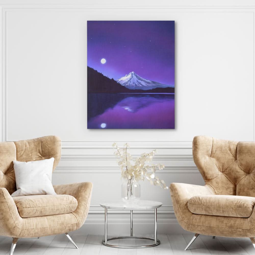 Amethyst Reflection - Oversized America Canvas Wall Art