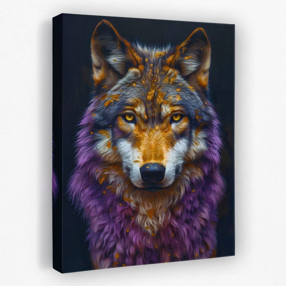 Amethyst Wolf - Animals Canvas Wall Art