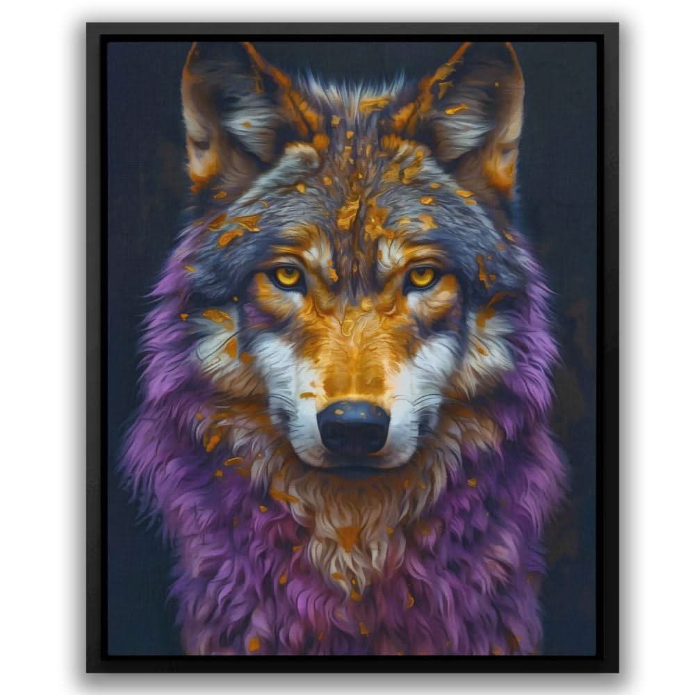 Amethyst Wolf - Brown Predator Canvas Print