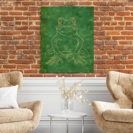 Amphibian Daydream - Wall Art in Black Frame
