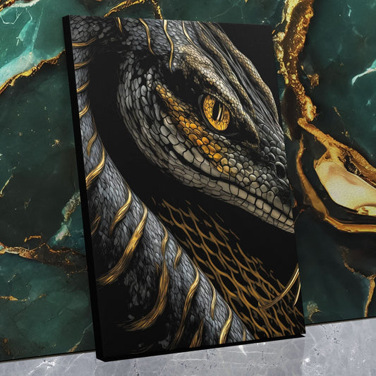 Anaconda - Wall Art in Black Frame