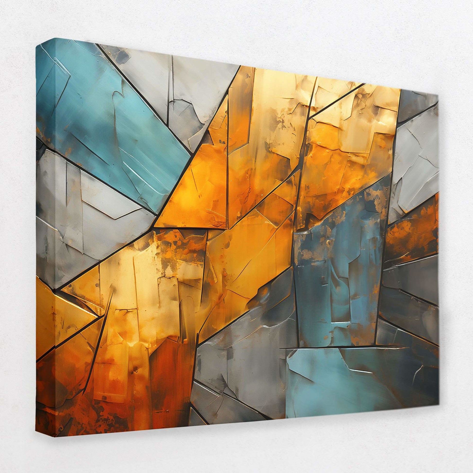 Ancient Eclipse - Gray Canvas Wall Art