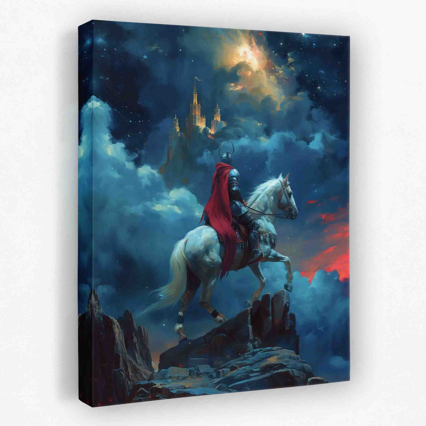 Ancient Warrior - Castle Canvas Wall Art
