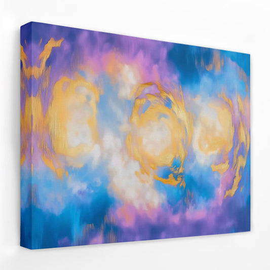 Angelic Sky Lights - Pink and Purple Canvas Wall Art