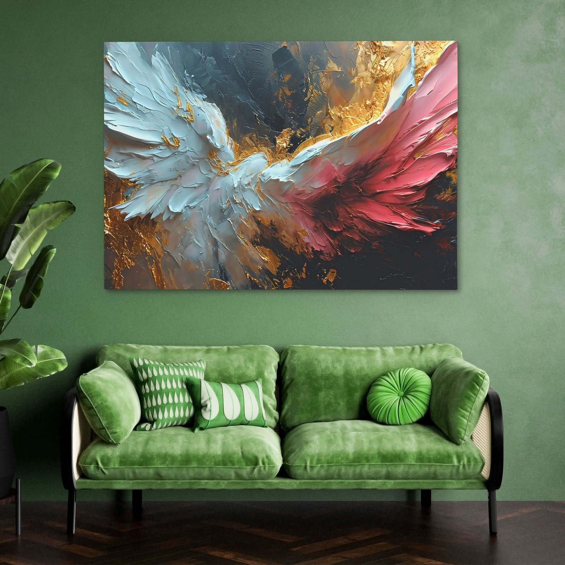 Angelic Wings - Angelic Wall Art in Black Frame