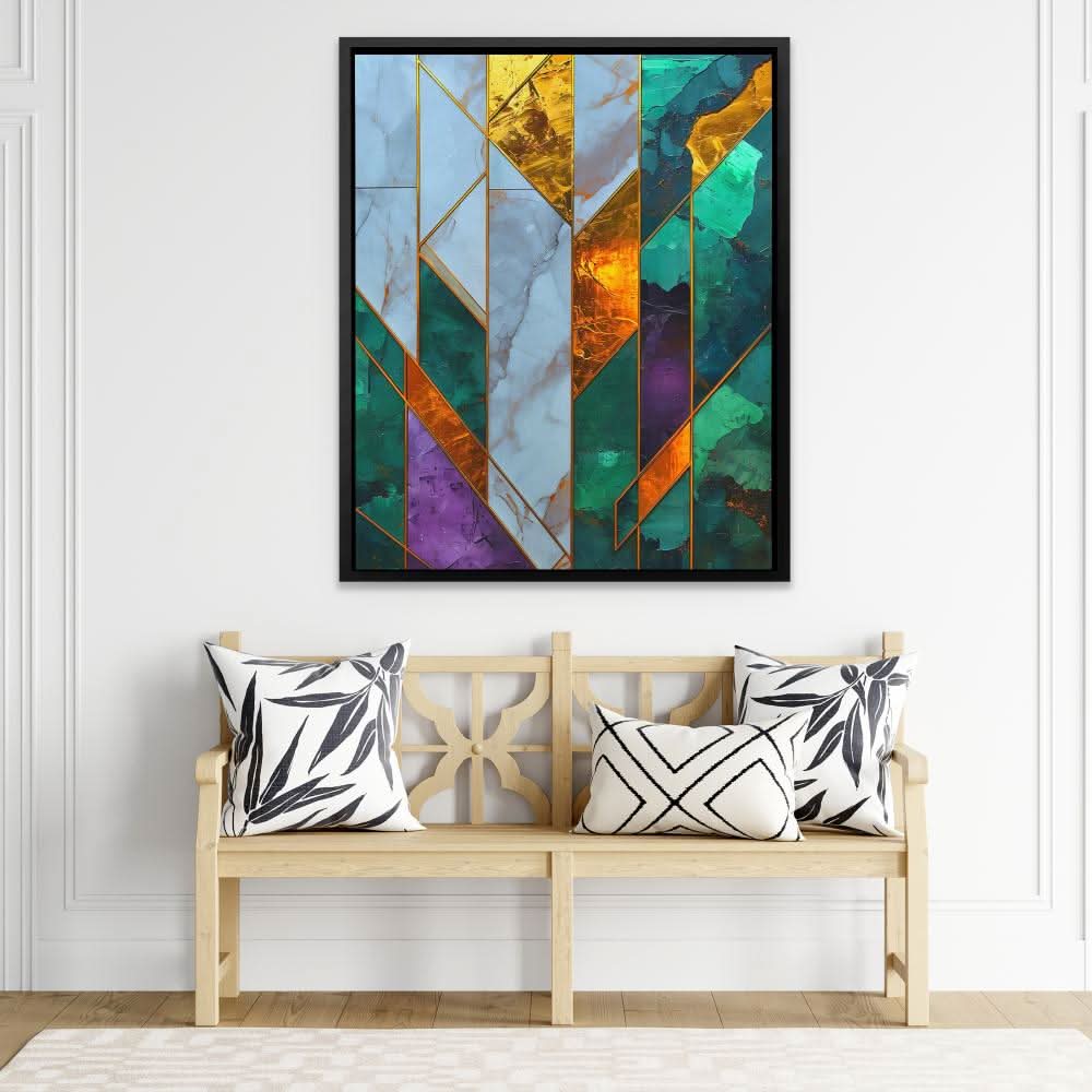 Angular Ascent - Large Abstract Canvas Print