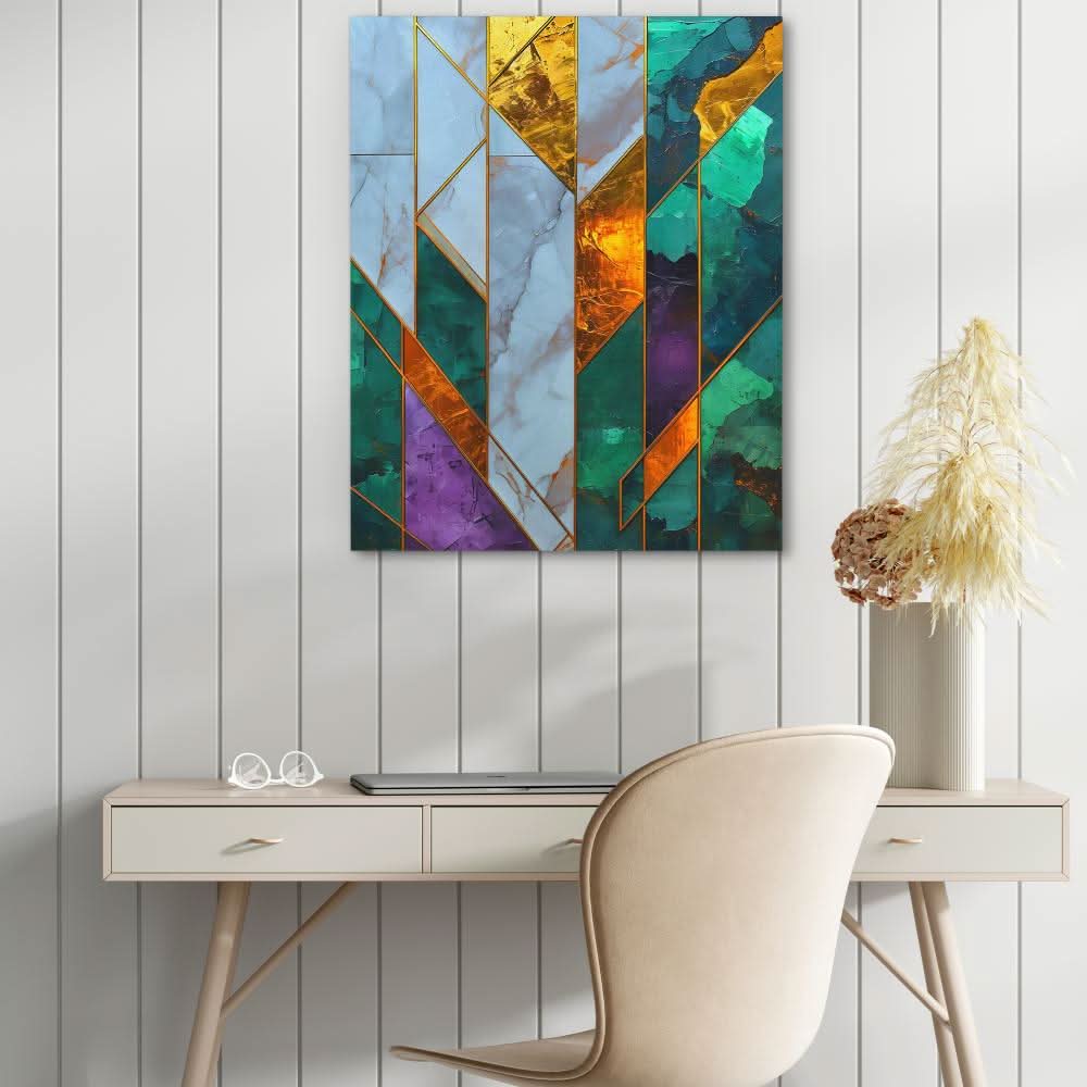 Angular Ascent - Vertical Canvas Print