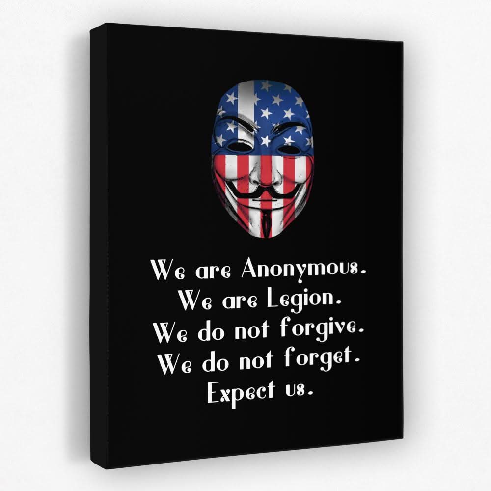 Anonymous Message - America Canvas Wall Art