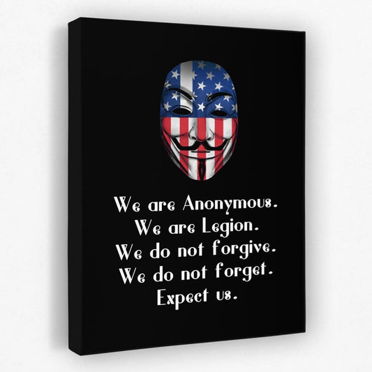 Anonymous Message - America Canvas Wall Art
