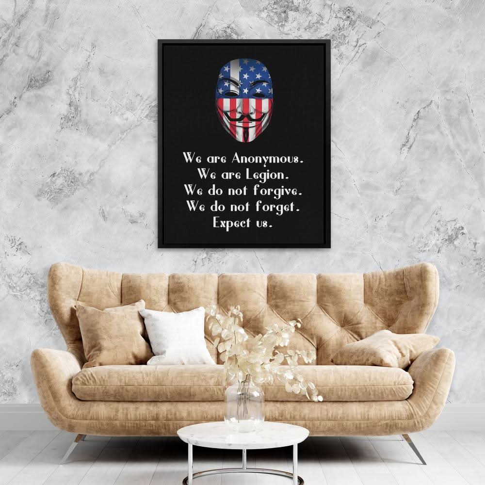 Anonymous Message - Large Pop Art Canvas Print