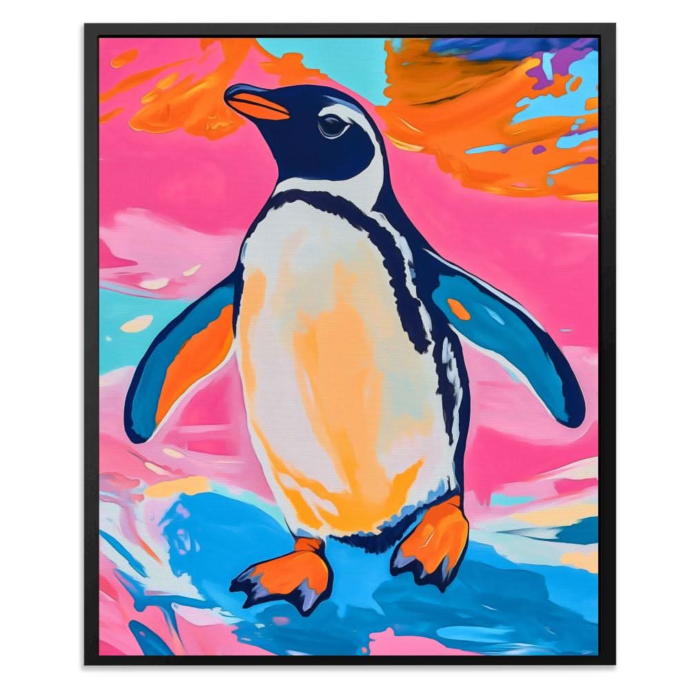 Antarctic Color Pop - Large Abstract Canvas Print