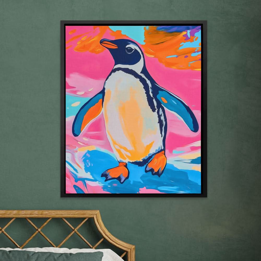 Antarctic Color Pop - Blue Wall Art for Dining Room