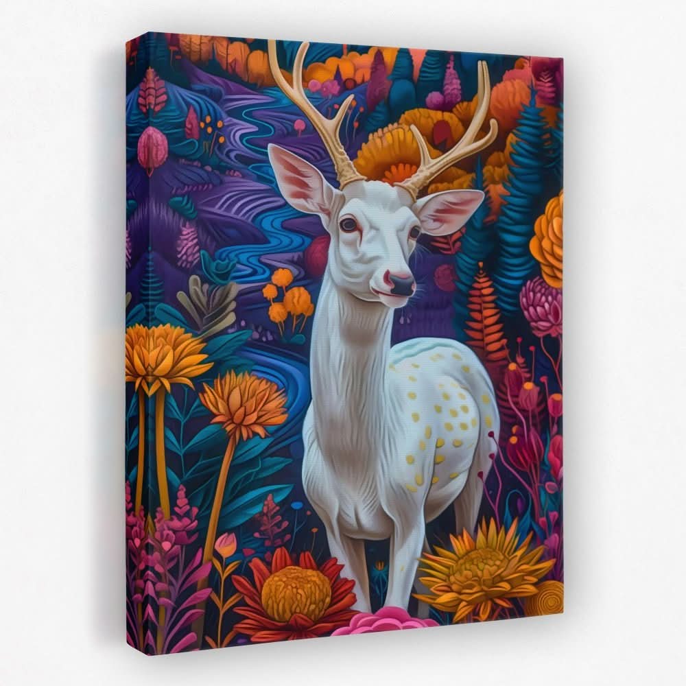 Antler Arch - Albino Canvas Wall Art