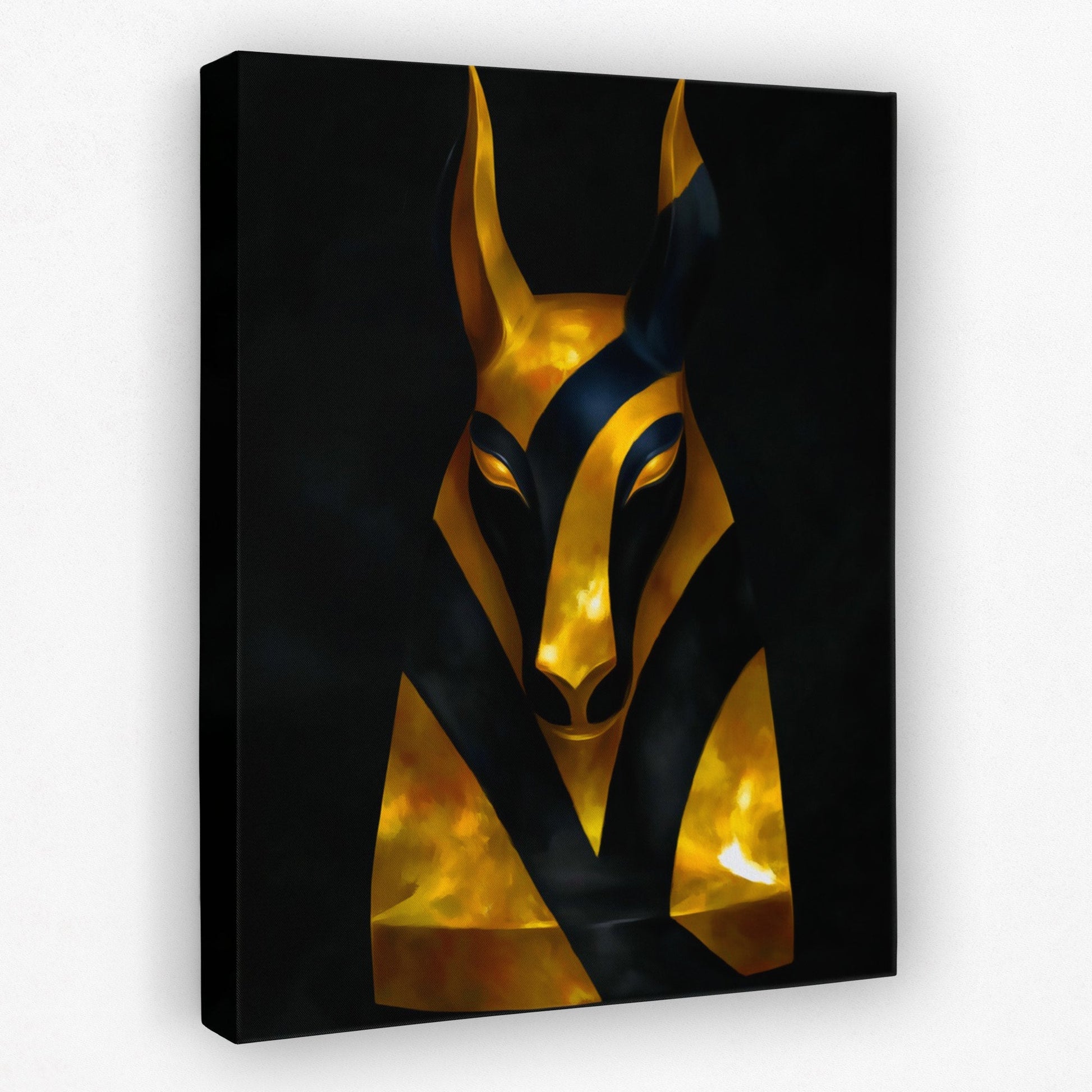 Anubis Golden Fragments - Luxury Wall Art