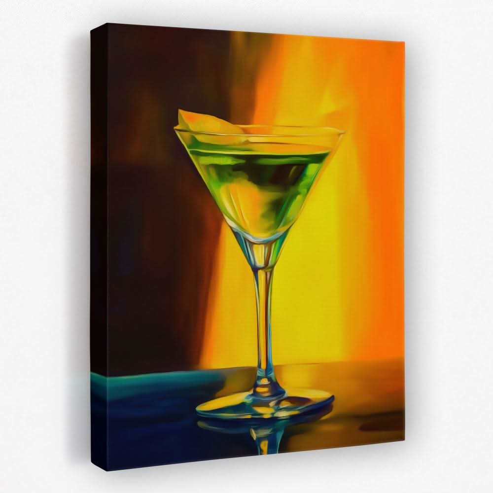 Apple Martini - Food Canvas Wall Art