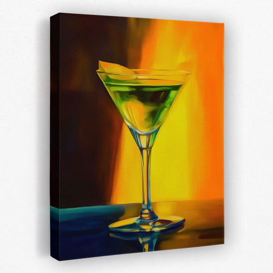 Apple Martini - Food Canvas Wall Art